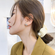 玖維婭S925銀針耳環(huán)女新款珍珠耳釘簡約長款流蘇耳飾韓版氣質(zhì)學(xué)生網(wǎng)紅時尚首飾品生日禮物 JYD0126排鉆耳釘