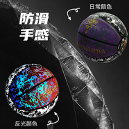 BLACKMANBA /黑曼巴發(fā)光籃球限量版生日禮物黑科技反光專業(yè)比賽防滑手感七號(hào)球送朋友學(xué)生男孩 科比黑曼巴紫黑潮款