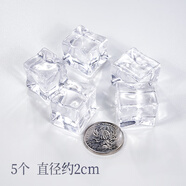 仿真大冰塊碎冰拍照道具擺拍擺件飾品假冰塊攝影道具背景拍攝道具 方形冰塊5個(gè)