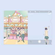 uni三菱（uni）元氣少女限定 文件夾贈品 假日約會(huì )的主題公園