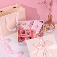 TaTanice 禮盒空盒 生日禮物盒禮品包裝盒伴手禮盒收納盒 粉色蝴蝶結(jié)中號
