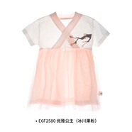 衣拉拉夏款0-4歲女童連衣裙短袖純棉兒童休閑裙子寶寶短裙女孩夏天裙子 優(yōu)雅公主(冰川果粉) 80