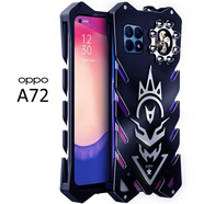 龍豈oppoA97手機(jī)殼金屬邊框OPPO a57保護(hù)套K9X全包a58防摔OPPOK7x定制A72男 OPPO A72-新火神-黑色