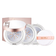 蘇秘37°（Su:m37°）韓國進口SUM37呼吸37氣墊蘇秘氣墊CC霜BB霜驚喜氣墊水分孕婦防曬 呼吸冰爽鋼板氣墊CC霜【1正2替換】 30ml