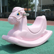 樂林源幼兒園搖搖馬兒童搖搖木馬周歲禮物騎騎馬搖馬嬰幼兒寶寶戶外玩具 馬卡粉小馬