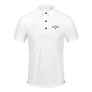 GOLF高爾夫短袖t恤男速干彈力golf球衣夏季透氣休閑運(yùn)動(dòng)裝男士 白色網(wǎng)眼一件 S