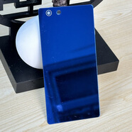 OPPO適用原裝適用OPPO R8207后蓋玻璃R1C手機后殼電池蓋機殼后屏背殼 藍色+散熱帖 鋼化玻璃材質(zhì)/高品質(zhì)/貼合