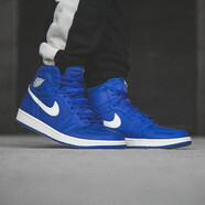 耐克（NIKE）AIR JORDAN 1男女鞋情侶款A(yù)J1高幫籃球鞋 555088-575441-401藍(lán)色 36.5