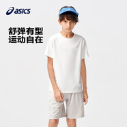亞瑟士（asics）童裝夏季男女兒童吸濕速干舒適彈力短袖T恤332241173099