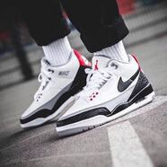 耐克（NIKE）男鞋春款Air Jordan 3 Retro AJ3潮鞋阿凡達籃球鞋 AQ3835-160 手稿白水泥鉤子 42.5
