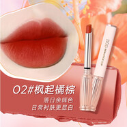 BOB輕寵粉霧口紅持久保濕不易脫色豆沙色西柚色啞光唇膏咬唇妝 02楓起橘棕