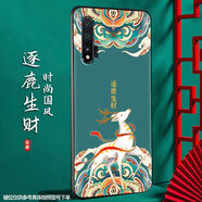 尚跡 適用于華為NOVA6 5G磨砂手機(jī)殼中國(guó)風(fēng)新年蛇年男女款硅膠軟防摔保護(hù)套輕國(guó)潮新品 -ou660逐鹿生財(cái) nova6-5g含指環(huán)扣