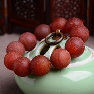 珠子哥天然風(fēng)化瑪瑙手串橘皮老瑪瑙手鏈戈壁紅玉石手鏈盤(pán)文玩送長(cháng)輩禮物 風(fēng)化戈壁老瑪瑙手串18mm13顆