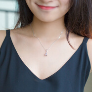 萃妃齋925埃菲爾鐵塔銀項(xiàng)鏈女小清新簡約時尚氣質(zhì)銀吊墜鎖骨鏈送老婆女友閨蜜學(xué)生母親情人節(jié)禮物生日禮物 925銀盒子鏈(簡約包裝) 40-45厘米可調(diào)節(jié)
