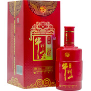 牛欄山百年紅二鍋頭白酒百年紅系列濃香型白酒盒裝酒 （含禮品袋）中秋 35度 百年紅6 2瓶裝