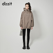DZZIT地素牛仔破洞打底褲秋冬彈力修身版型小腳褲小眾女 黑色 XS