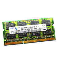 適用三星DDR3 1333 2GB 筆記本內存條 PC3-10600S  M471B5773DHO 紅色