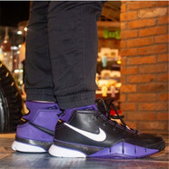 耐克（NIKE）男鞋新款 KOBE 1 Protro 科比一代復刻高幫黑黃湖人隊 AQ2728-004 40
