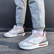 耐克（NIKE）AIR MAX DAWN 男女緩震氣墊耐磨舒適厚底增高輕便運動(dòng)休閑跑步鞋 DQ3991-003灰白 42