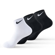 AIR JOBABY襪子中筒純棉毛巾底黑白色跑步運動(dòng)襪男籃球鯊魚(yú)褲簡(jiǎn)約潮流襪. [中筒][混搭備注下單] 5雙 L (42-46碼)四季款