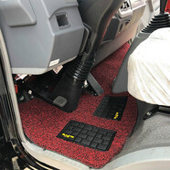 三朵花東風(fēng)專(zhuān)用底盤(pán)拓行D1L D3L天錦VR KR御虎大運(yùn)川交貨車(chē)專(zhuān)用皮革腳墊 黑紅【絲圈】拍下留言車(chē)型