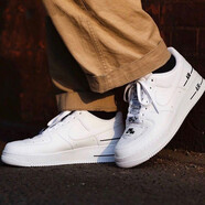 耐克（NIKE）女鞋 AIR FORCE1 MID(GS) AF1 運動休閑鞋314195-113 CJ4092-100  35.5