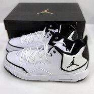 耐克（NIKE）男鞋女鞋 春夏新款AJ中高幫籃球鞋情侶運動(dòng)鞋復古氣墊緩震休閑鞋 AR1002-100女款/AR1000-100男款 40