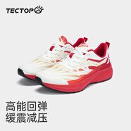 探拓（TECTOP）戶(hù)外越野跑鞋男2024夏季網(wǎng)面透氣運動(dòng)跑步鞋專(zhuān)業(yè)減震防滑徒步鞋子 中國紅/純凈白 44