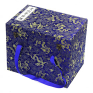 碧駝木質(zhì)包裝盒茅臺飛天定制生肖盒禮盒裝箱子禮品包裝錦盒 寶藍6瓶