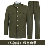 Ollymurs87年式冬常禮服草綠色老式馬褲呢八七套裝軍迷懷舊服裝套裝經(jīng)典收 上衣+褲子 3號(hào)3(身高172正常腰圍2尺7)