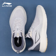 李寧（LI-NING）SOFT丨跑步鞋男鞋夏季新款網(wǎng)面透氣跑步休閑跑鞋夏天運(yùn)動(dòng)鞋鞋子 淺煙灰 45