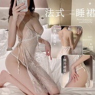 緣雅婷炮姐穿搭后媽包臀子異型連衣訂婚ol旗袍反差旗袍上班辣妹 白色+丁字 XL 120-160斤