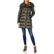 BCBGMAXAZRIA 女士羽絨服帶帽 帶袖口設(shè)計 Loden 中號