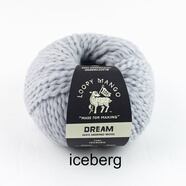 盛蓮Loopy dream 進口羊毛線 美利奴羊毛粗線毛衣開衫圍巾線 淺灰色