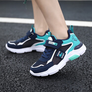 361°2025新款名牌斷碼品牌品牌斷碼男童鞋子春夏新款皮面防水中大童網(wǎng) 1910深藍單網(wǎng) 28