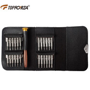拓伏銳（TOPFORZA）螺絲刀套裝多功能便攜皮夾式起子組手機電腦手表眼鏡維修拆機工具 SD-7508 25合1