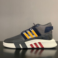 阿迪達斯 （adidas）【現貨】三葉草男女鞋EQT透氣復古休閑運動(dòng)慢跑鞋 ID4071 ID4072 黑黃 41