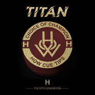 HOW how豪皮頭臺球皮頭臺球用品配件大頭泰坦皮頭桌球桿槍頭五代皮頭 14mm HOW泰坦皮頭 M（中性）