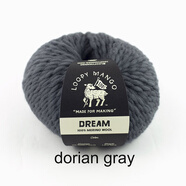 盛蓮Loopy dream 進口羊毛線 美利奴羊毛粗線毛衣開衫圍巾線 Dorian Gray 烏云灰