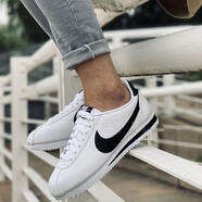 耐克（NIKE）Cortez Basic SL 男鞋女鞋經典款復古百搭紅白跑步鞋運動休閑鞋 904764-102大童 38.5