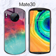鉑瑞泰華為mate30手機殼mate30pro個性創(chuàng)意p30橢圓pro弧形p20玻璃mate 華為 mate30 夕陽彩色