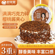 舒芙里24款冰乳酪系列蛋糕冷凍小吃甜品下午茶咖啡館西餐廳用茶點(diǎn)心面包 300g 1盒 黑森林慕斯蛋糕
