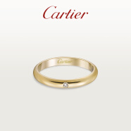 Cartier1895结婚戒指 玫瑰金黄金铂金钻石 窄版 黄金 45