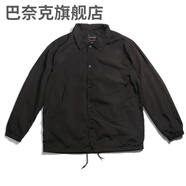 巴奈克DAFEILI工裝 美式教練夾克復古oversize慵懶學(xué)院風(fēng)ulzzang外套男 黑色 XS(50kg左右)