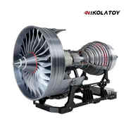 NIKOLA TOY羅爾斯羅伊斯Trent900渦扇引擎模型飛機發(fā)動(dòng)機創(chuàng  )意禮物送孩子男友 超高還原Tr900/55cm，成品