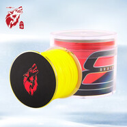 紅狼（REDWOLF） 路亞pe線 魚線主線原絲路亞線 強(qiáng)勁拉力釣魚線 新款X8編【全黃色】 100米 1.5號(hào)