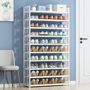 竹藝佳（ZHUYIJIA） 鞋架子簡(jiǎn)易多層鞋柜家用宿舍經(jīng)濟型收納架門(mén)口防塵鞋架置物架子 10層90cm長(cháng)