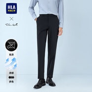 HLA海瀾之家西褲男25輕商務(wù)Chic Ageless商務(wù)繡花褲子男士春季