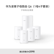 华为凌霄子母路由 Q6（1母4子套装）AX3000Mbps 千兆路由器 全屋WiFi 6+ 电力线版 无线穿墙王 电力猫