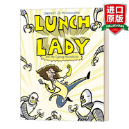 Lunch Lady and the Cyborg Substitute 英文原版 食堂阿姨1 熱血漫畫 兒童幽默冒險趣味章節(jié)橋梁書 英文版 進口英語原版書籍 藍思閱讀指數(shù)GN520L